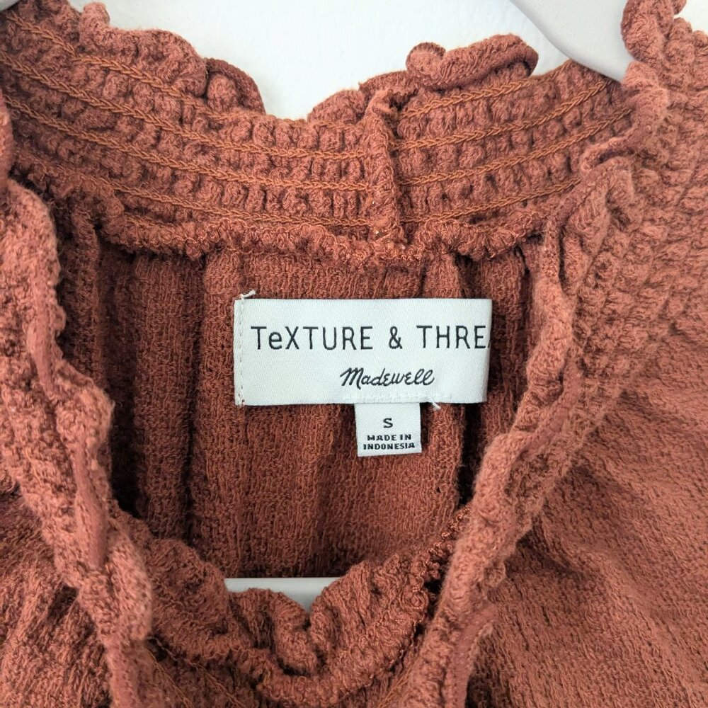 Madewell Texture & Thread Ruffled Mockneck Top - Picture 5 of 5